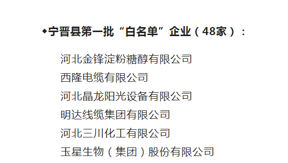立博线缆入围河北省首批“白名单”